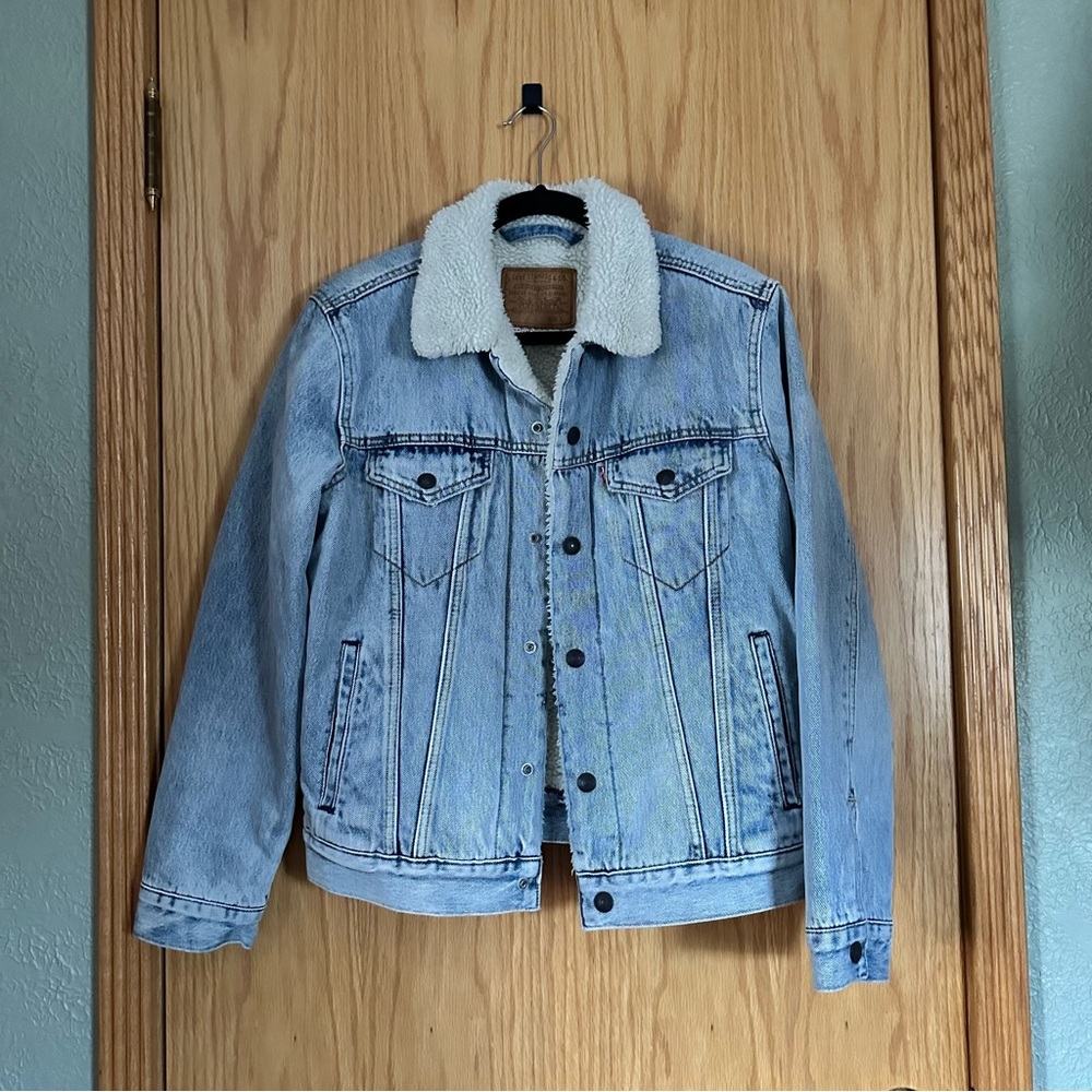 [levis] sherpa lined denim jacket